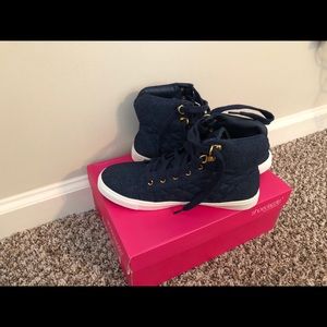 Shoe Dazzle Denim Tennis Shoe